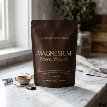Magnesium Cocoa Powder Premium Blend 250g (8.8 oz) | High Bioavailability | Vegan | Gluten Free | Non-GMO